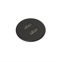 Axessline Micro - 2 USB-A Laddare 10W, Svart